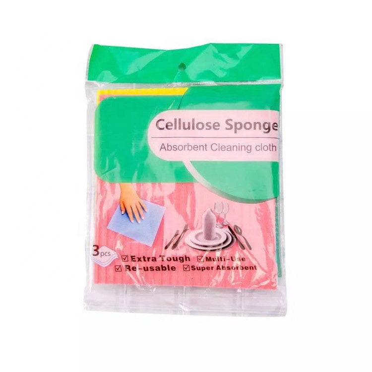 Cellulose Kitchen Sponge 3 Pcs