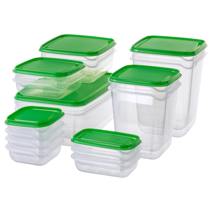 Transparent Container Set 17 Pcs