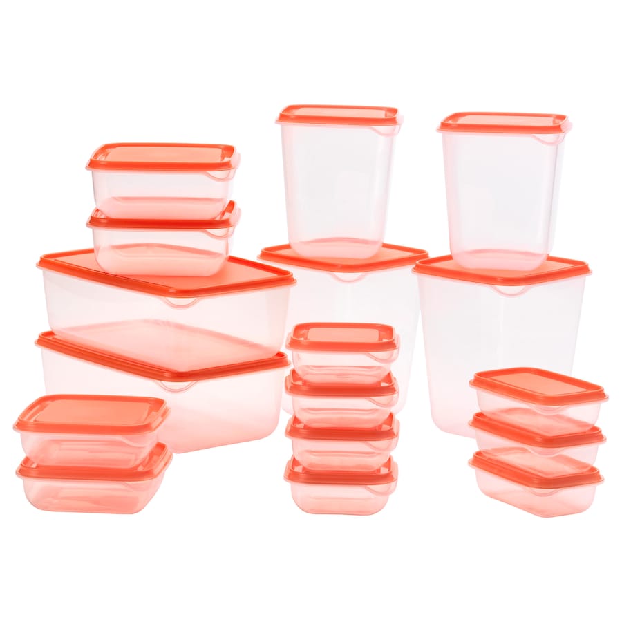 Transparent Container Set 17 Pcs